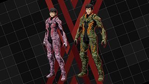 Game cover: Daemon X Machina: Outer Suit - "Camouflage Plugsuit"