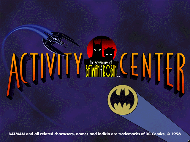 Game cover: The Adventures of Batman & Robin: Activity Center