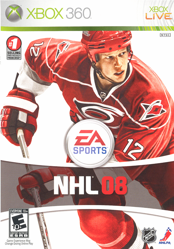 Game cover: NHL 08