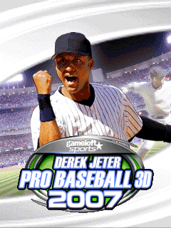 Game cover: Derek Jeter Pro Baseball 3D 2007