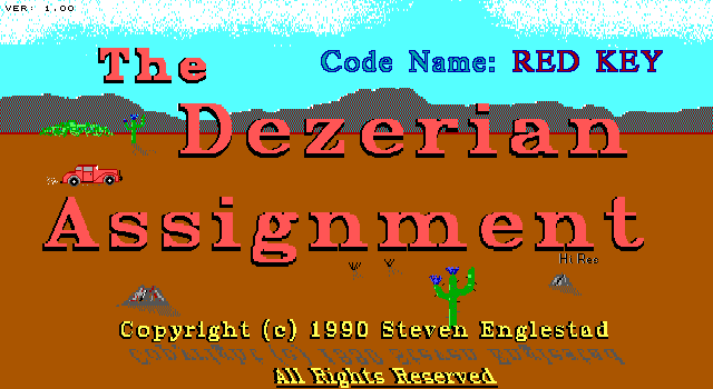 Game cover: The Dezerian Assignment: Code Name - Red Key