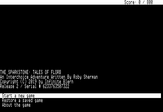 Game cover: The Sparkstone: Tales of Florb