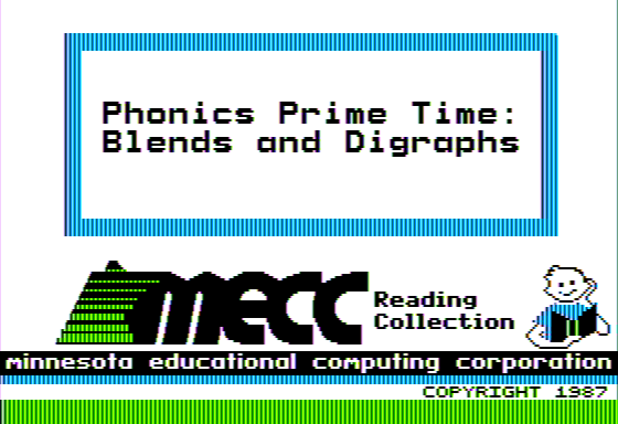 Game cover: Phonics Prime Time: Blends and Digraphs
