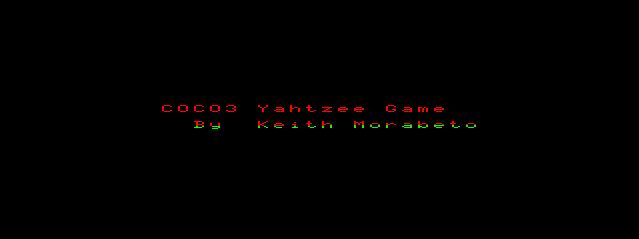 Game cover: CoCo3 Yahtzee Game
