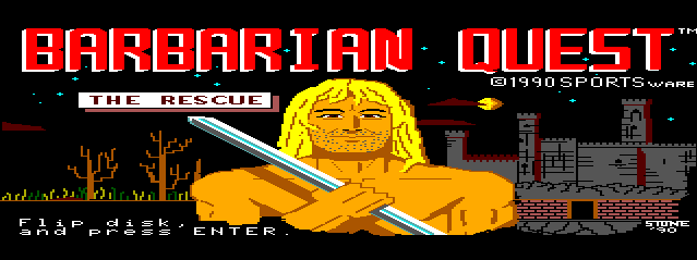 Game cover: Barbarian Quest: The Rescue