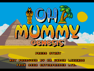 Game cover: Oh Mummy Genesis