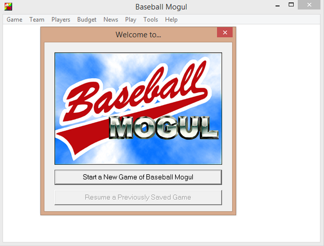 Game cover: Baseball Mogul