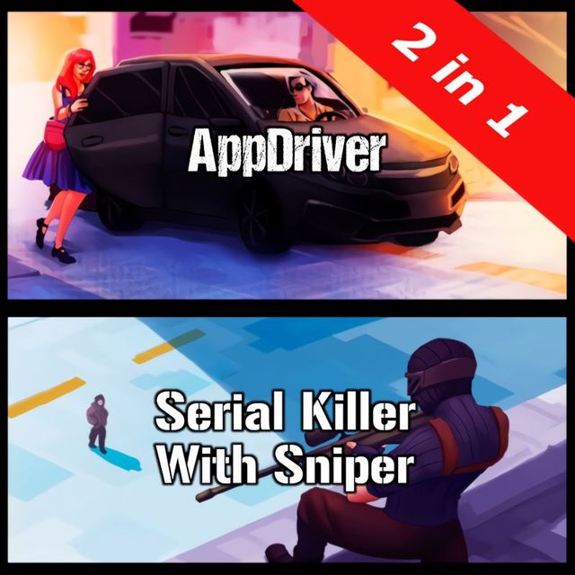 Game cover: 2in1: Application Driver and Serial Killer / Sniper