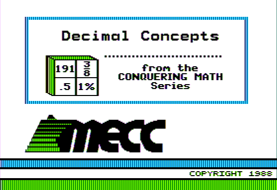 Game cover: Decimal Concepts