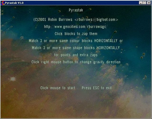 Game cover: Pyrastak