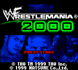 Game cover: WWF Wrestlemania 2000