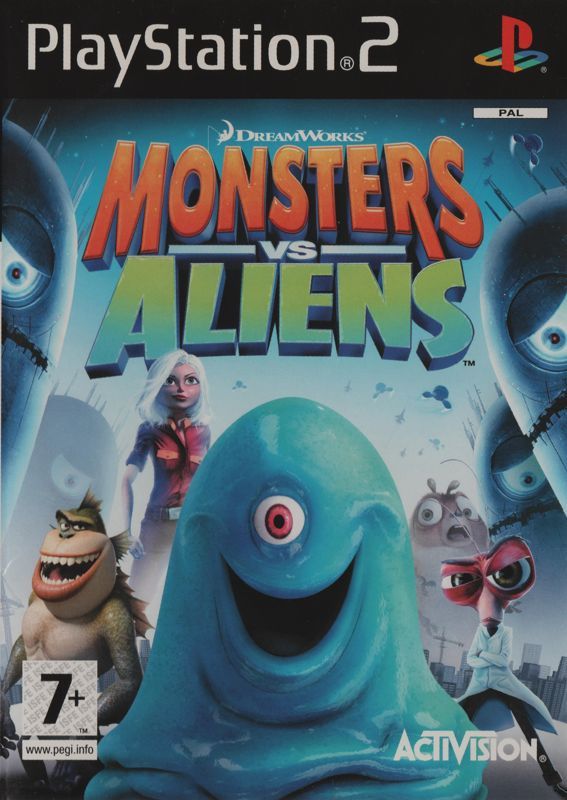 Game cover: Monsters vs. Aliens