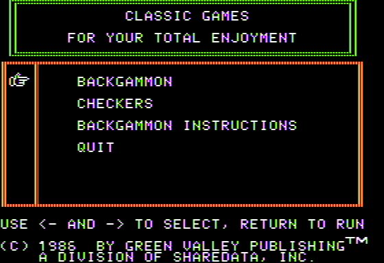 Game cover: Backgammon & Checkers