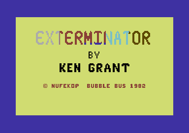 Game cover: Exterminator