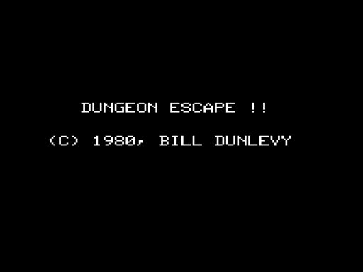 Game cover: Dungeon Escape