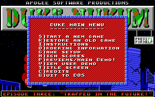 Game cover: Duke Nukum: Episode 3 - Trapped in the Future