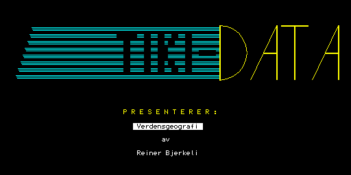 Game cover: Verdensgeografi