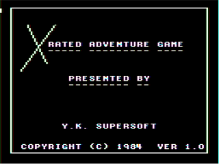 Game cover: X Rated Adventure