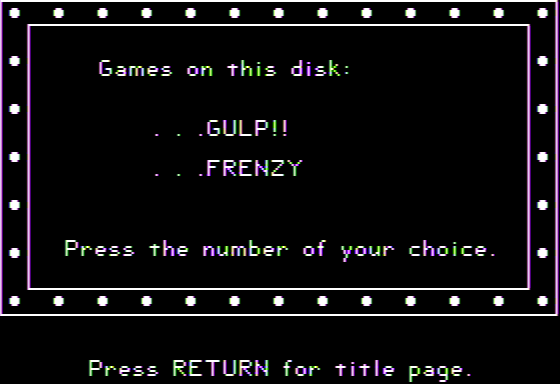 Game cover: Edufun! Gulp!! & Frenzy