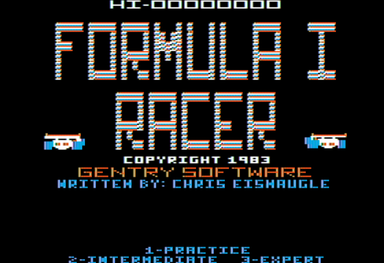 Game cover: Formula I Racer