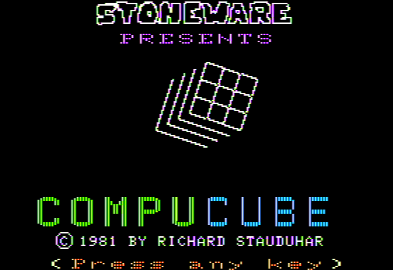Game cover: Compu Cube