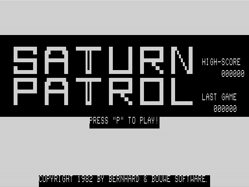 Game cover: Saturn Patrol
