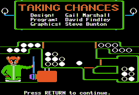 Game cover: Taking Chances