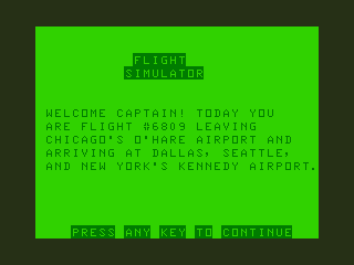 Game cover: Flight Simulator