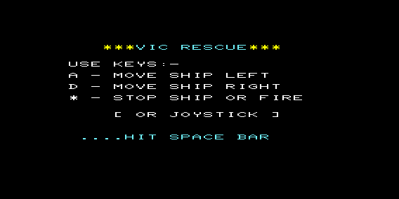 Game cover: VIC Rescue