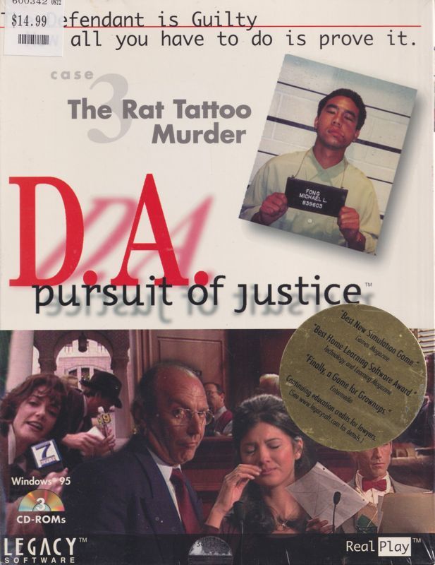 Game cover: D.A.: Pursuit of Justice - The Rat Tattoo Murder