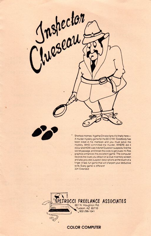 Game cover: Inspector Clueseau