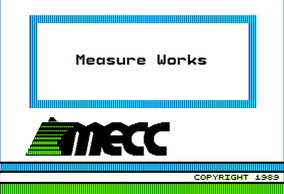 Game cover: Measure Works
