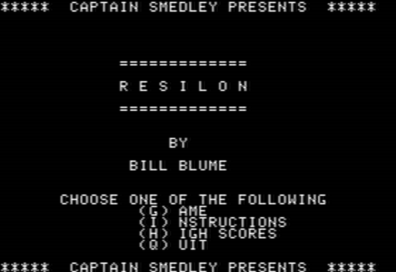 Game cover: Resilon