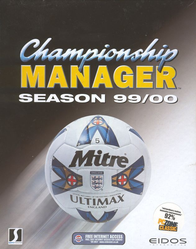 Game cover: Championship Manager: Season 99/00