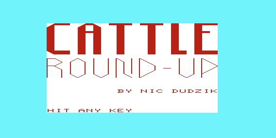 Game cover: Cattle Roundup