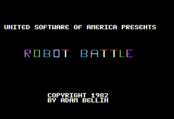 Game cover: Robot Battle