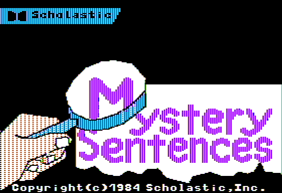 Game cover: Mystery Sentences