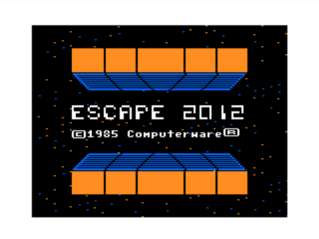 Game cover: Escape 2012