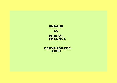 Game cover: Shogun