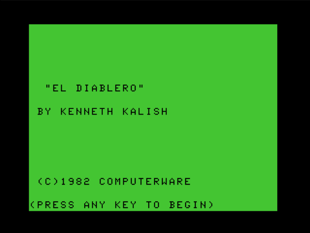 Game cover: El Diablero
