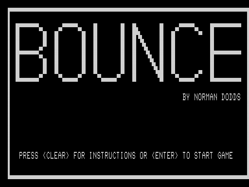 Game cover: Bounce