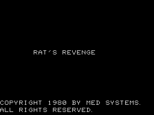 Game cover: Rat's Revenge