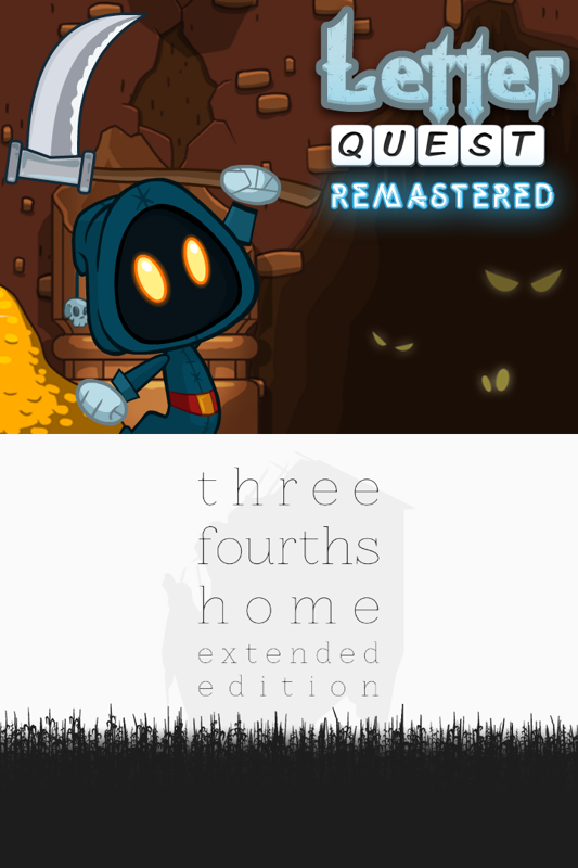 Game cover: Letter Quest: Grimm's Journey / Three Fourths Home Extended Edition Bundle