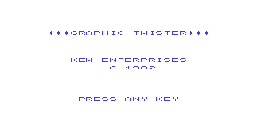 Game cover: Graphic Twister