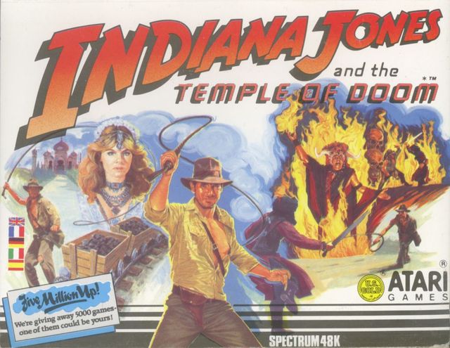 Game cover: Indiana Jones and the Temple of Doom
