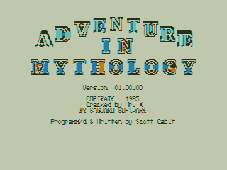 Game cover: Adventure in Mythology