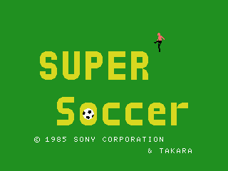 Game cover: Super Soccer