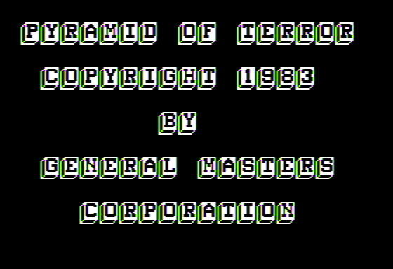 Game cover: Pyramid of Terror