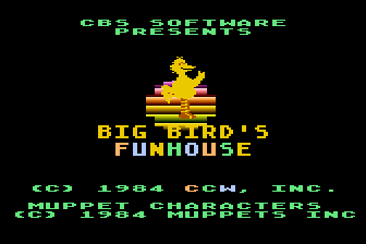 Game cover: Big Bird's Funhouse