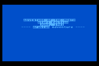 Game cover: Arabian Adventure